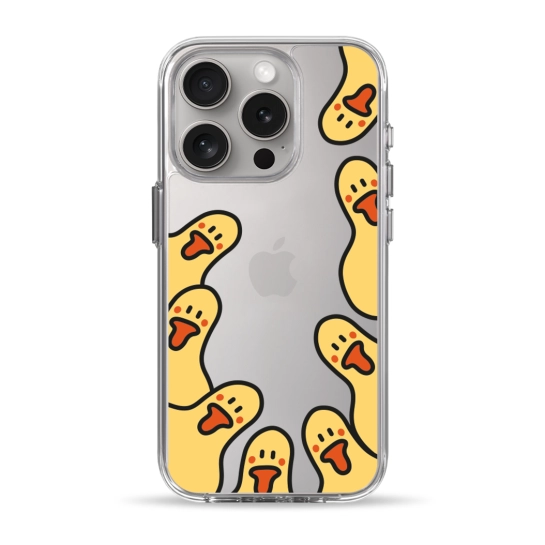 Чохол Pump Clear Case for iPhone 15 Pro Ducks around