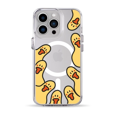 Чохол Pump Clear Case with MagSafe for iPhone 13 Pro Ducks around - цена, характеристики, отзывы, рассрочка, фото 1
