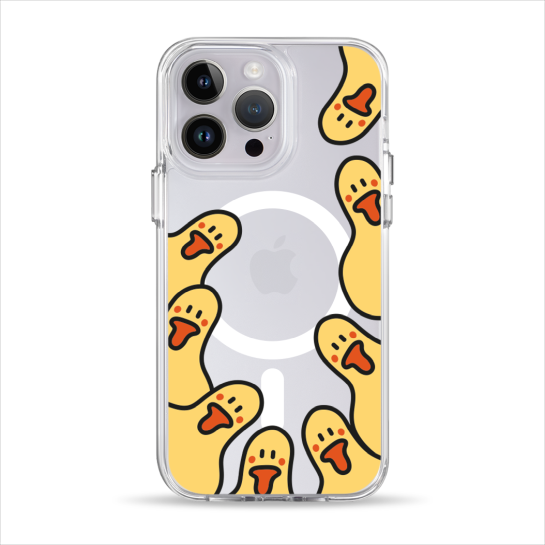 Чохол Pump Clear Case with MagSafe for iPhone 14 Pro Ducks around - ціна, характеристики, відгуки, розстрочка, фото 1