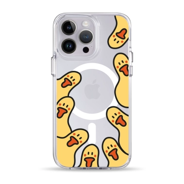 Чохол Pump Clear Case with MagSafe for iPhone 14 Pro Max Ducks around - цена, характеристики, отзывы, рассрочка, фото 1