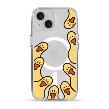 Чохол Pump Clear Case with MagSafe for iPhone 15 Ducks around - цена, характеристики, отзывы, рассрочка, фото 1