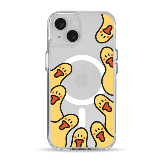 Чохол Pump Clear Case with MagSafe for iPhone 15 Ducks around - ціна, характеристики, відгуки, розстрочка, фото 1