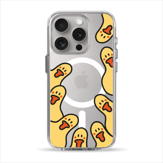 Чохол Pump Clear Case with MagSafe for iPhone 15 Pro Ducks around - ціна, характеристики, відгуки, розстрочка, фото 1