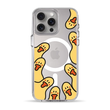 Чохол Pump Clear Case with MagSafe for iPhone 15 Pro Max Ducks around - цена, характеристики, отзывы, рассрочка, фото 1