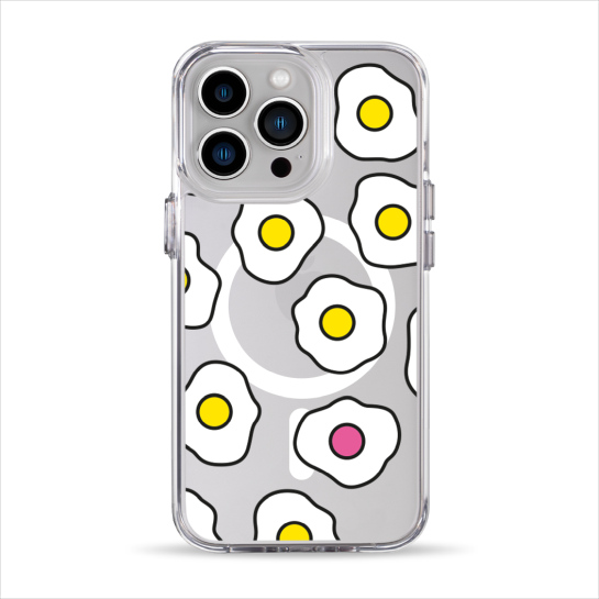 Чохол Pump Clear Case with MagSafe for iPhone 13 Pro Fried Eggs - ціна, характеристики, відгуки, розстрочка, фото 1