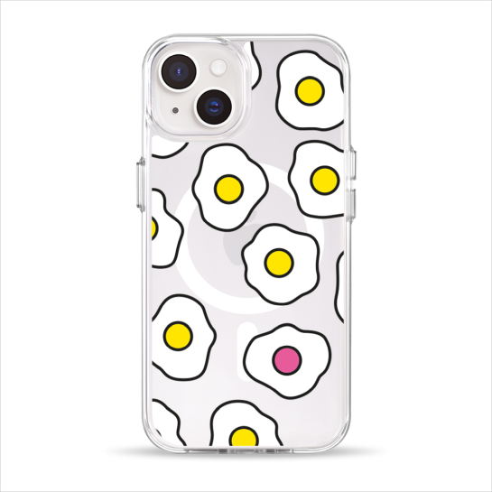 Чохол Pump Clear Case with MagSafe for iPhone 14 Fried Eggs - ціна, характеристики, відгуки, розстрочка, фото 1