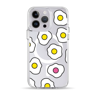 Чохол Pump Clear Case with MagSafe for iPhone 14 Pro Fried Eggs - цена, характеристики, отзывы, рассрочка, фото 1