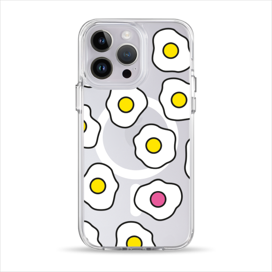 Чехол Pump Clear Case with MagSafe for iPhone 14 Pro Fried Eggs - цена, характеристики, отзывы, рассрочка, фото 1