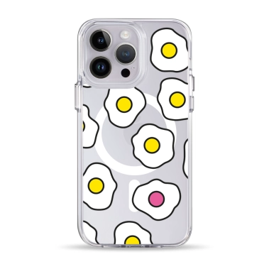 Чохол Pump Clear Case with MagSafe for iPhone 14 Pro Max Fried Eggs - цена, характеристики, отзывы, рассрочка, фото 1