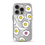 Чехол Pump Clear Case with MagSafe for iPhone 15 Pro Fried Eggs