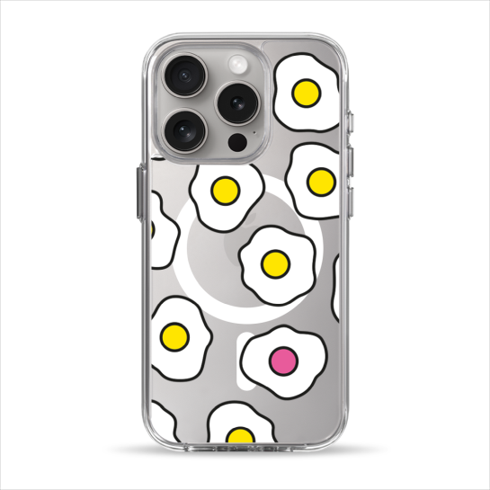 Чехол Pump Clear Case with MagSafe for iPhone 15 Pro Fried Eggs - цена, характеристики, отзывы, рассрочка, фото 1