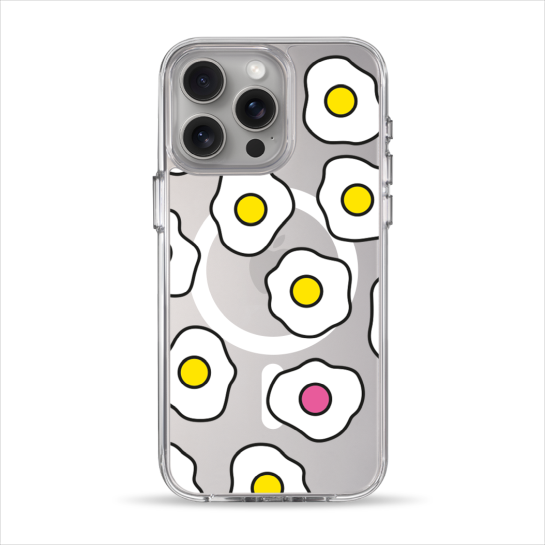 Чехол Pump Clear Case with MagSafe for iPhone 15 Pro Max Fried Eggs - цена, характеристики, отзывы, рассрочка, фото 1