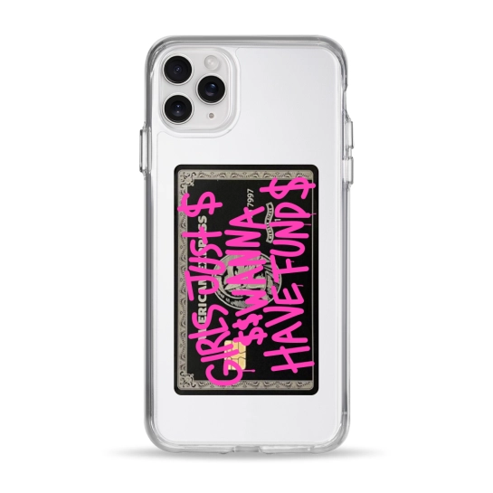 Чехол Pump Clear Case for iPhone 11 Pro Max Fund Girls