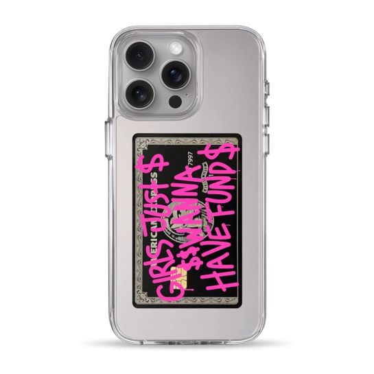 Чехол Pump Clear Case for iPhone 15 Pro Max Fund Girls