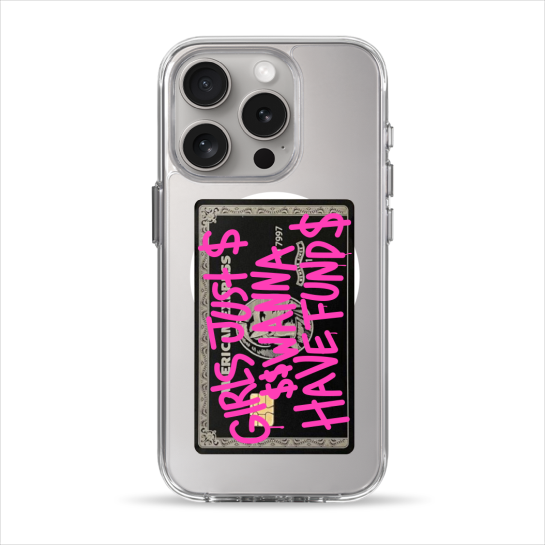 Чохол Pump Clear Case with MagSafe for iPhone 15 Pro Fund Girls - ціна, характеристики, відгуки, розстрочка, фото 1