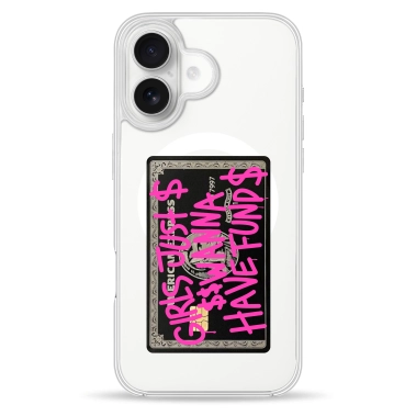 Чохол Pump Clear Case with MagSafe for iPhone 16 Fund Girls - цена, характеристики, отзывы, рассрочка, фото 1