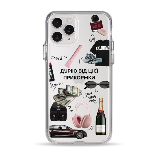 Чехол Pump Clear Case for iPhone 11 Good Vibes Only - цена, характеристики, отзывы, рассрочка, фото 1