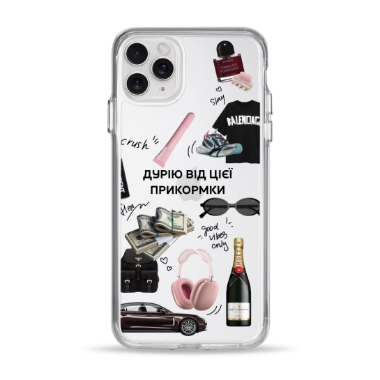 Чехол Pump Clear Case for iPhone 11 Pro Max Good Vibes Only