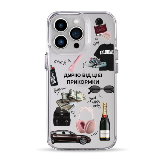 Чехол Pump Clear Case for iPhone 13 Good Vibes Only - цена, характеристики, отзывы, рассрочка, фото 1