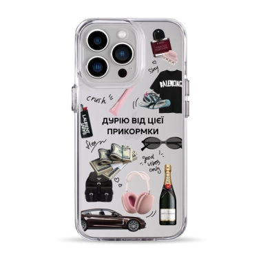 Чохол Pump Clear Case for iPhone 13 Pro Good Vibes Only - цена, характеристики, отзывы, рассрочка, фото 1
