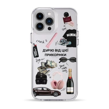 Чохол Pump Clear Case for iPhone 13 Pro Max Good Vibes Only - цена, характеристики, отзывы, рассрочка, фото 1
