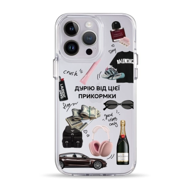 Чохол Pump Clear Case for iPhone 14 Pro Max Good Vibes Only - цена, характеристики, отзывы, рассрочка, фото 1