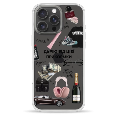 Чехол Pump Clear Case for iPhone 16 Pro Good Vibes Only - цена, характеристики, отзывы, рассрочка, фото 1