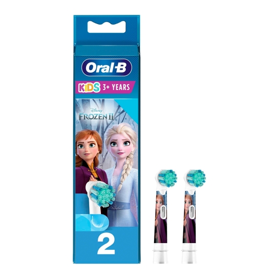 Насадки для дитячої зубної щітки Oral-B Kids Frozen II 2 шт (4210201383994) - ціна, характеристики, відгуки, розстрочка, фото 1