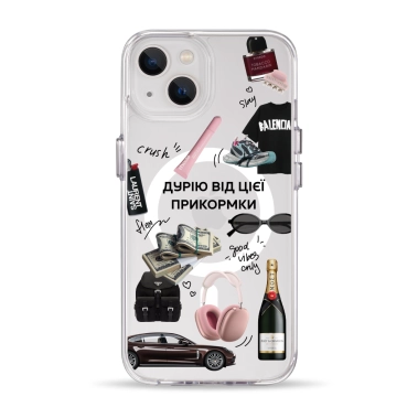 Чехол Pump Clear Case with MagSafe for iPhone 13 Good Vibes Only - цена, характеристики, отзывы, рассрочка, фото 1