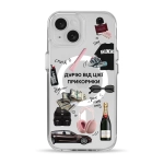 Чохол Pump Clear Case with MagSafe for iPhone 15 Good Vibes Only