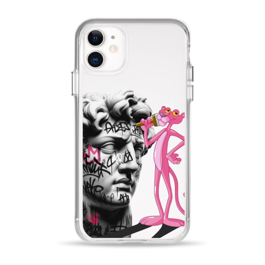 Чехол Pump Clear Case for iPhone 11 Graffity Panther
