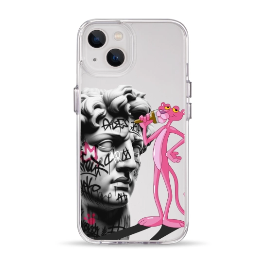 Чехол Pump Clear Case for iPhone 13 Graffity Panther