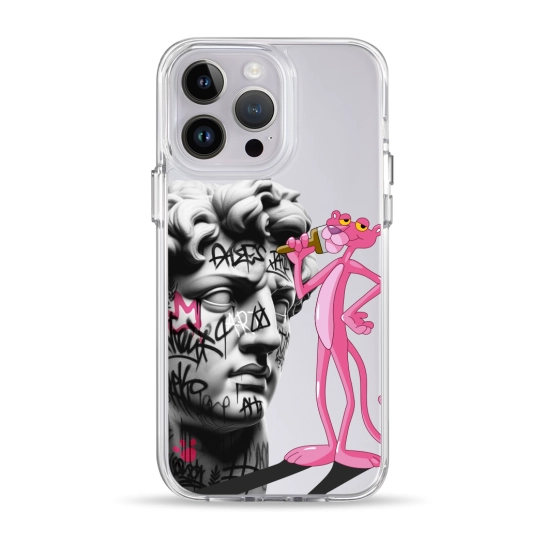Чехол Pump Clear Case for iPhone 14 Pro Graffity Panther