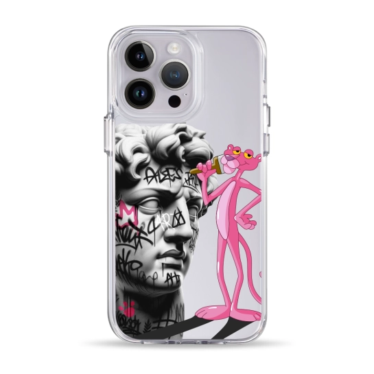 Чехол Pump Clear Case for iPhone 14 Pro Max Graffity Panther