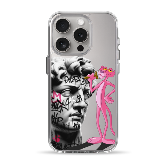Чехол Pump Clear Case for iPhone 15 Pro Graffity Panther - цена, характеристики, отзывы, рассрочка, фото 1