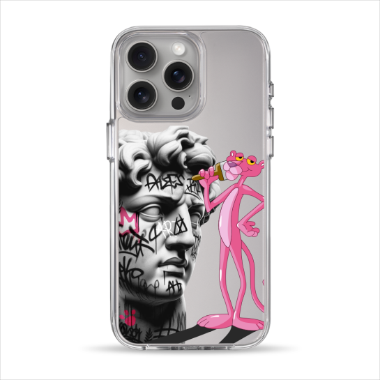 Чехол Pump Clear Case for iPhone 15 Pro Max Graffity Panther - цена, характеристики, отзывы, рассрочка, фото 1
