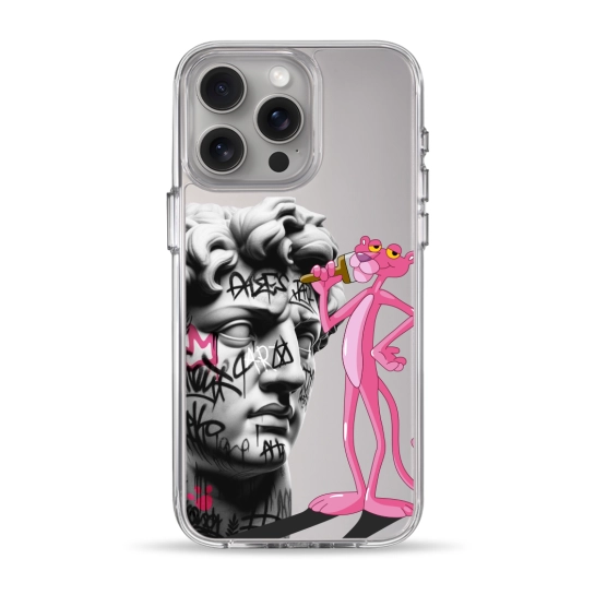 Чохол Pump Clear Case for iPhone 15 Pro Max Graffity Panther