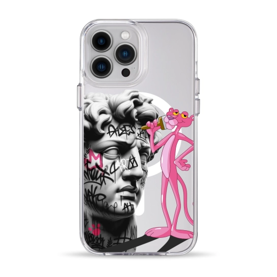 Чехол Pump Clear Case with MagSafe for iPhone 13 Pro Max Graffity Panther