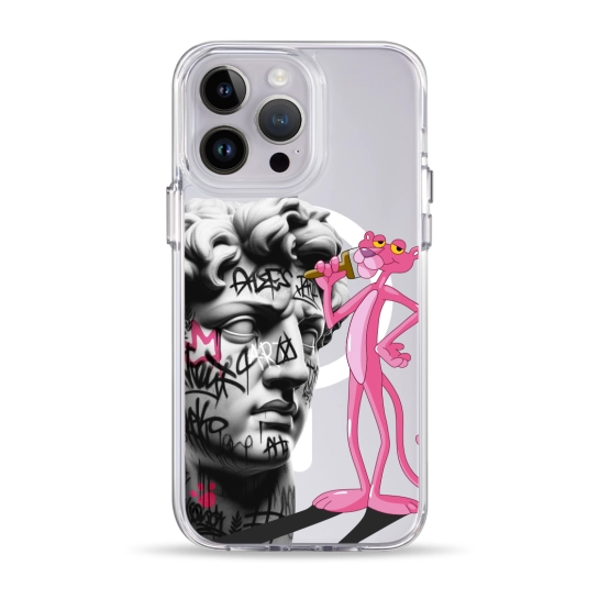 Чохол Pump Clear Case with MagSafe for iPhone 14 Pro Max Graffity Panther