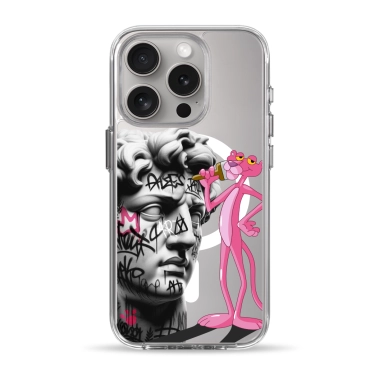 Чохол Pump Clear Case with MagSafe for iPhone 15 Pro Graffity Panther - цена, характеристики, отзывы, рассрочка, фото 1