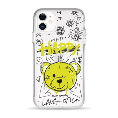 Чехол Pump Clear Case for iPhone 11 Happy vedmid - цена, характеристики, отзывы, рассрочка, фото 1