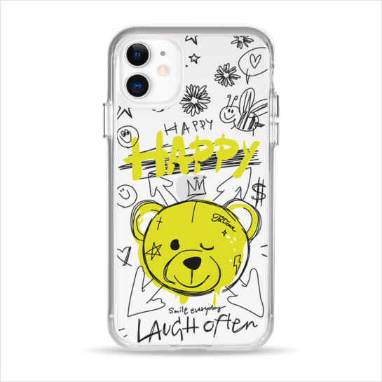 Чехол Pump Clear Case for iPhone 11 Happy vedmid - цена, характеристики, отзывы, рассрочка, фото 1