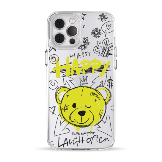 Чехол Pump Clear Case for iPhone 12 Pro Max Happy vedmid