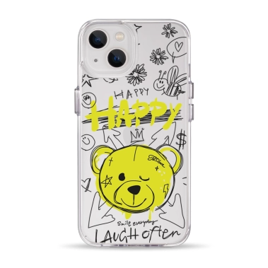 Чехол Pump Clear Case for iPhone 13 Happy vedmid - цена, характеристики, отзывы, рассрочка, фото 1