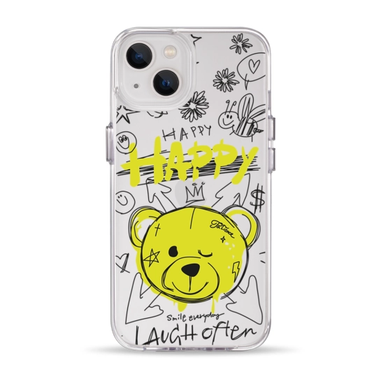 Чехол Pump Clear Case for iPhone 13 Happy vedmid