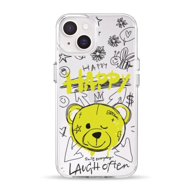 Чехол Pump Clear Case for iPhone 14 Happy vedmid - цена, характеристики, отзывы, рассрочка, фото 1