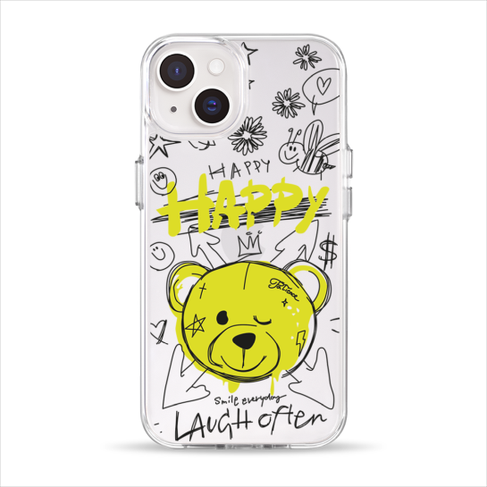 Чехол Pump Clear Case for iPhone 14 Happy vedmid - цена, характеристики, отзывы, рассрочка, фото 1