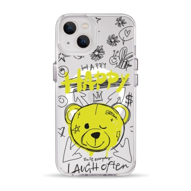 Чехол Pump Clear Case with MagSafe for iPhone 13 Happy vedmid - цена, характеристики, отзывы, рассрочка, фото 1