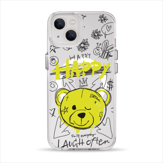 Чехол Pump Clear Case with MagSafe for iPhone 13 Happy vedmid - цена, характеристики, отзывы, рассрочка, фото 1