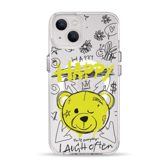 Чехол Pump Clear Case with MagSafe for iPhone 13 Happy vedmid